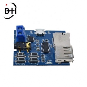 โมดูลถอดรหัสเสียงแบบ TF การ์ด, ยูเอสบี, รองรับไฟล์ MP3 พร้อมแอมพลิฟายเออร์ในตัว - Product Image 5