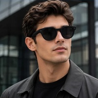 Lunettes de soleil audio de style sportif tendance, protection UV400, monture noire, commande tactile sans fil pour communication mains libres