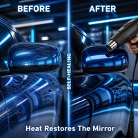Film de protection de peinture (PPF) en TPU chromé bleu 1,52*15m 7,5 mil, finition miroir, hydrophobe, pour voiture, films décoratifs, film de recouvrement pour voiture, vinyle pour voiture