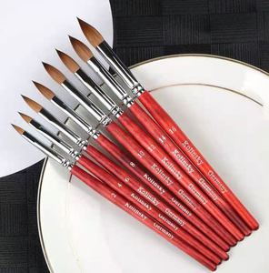 Pinceau à ongles 100% Kolinsky, pinceau à ongles en poils de vison pur, pinceau cristal, stylo de peinture florale, stylo de sculpture - Product Image 6