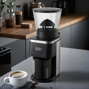 Negro 30 ajustes de molienda precisos máquina Espresso prensa francesa 2-12 tazas molinillo de grano de café cónico antiestático - Product Image 4