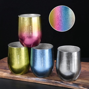 Taza de Café de Viaje de Doble Pared de Titanio con Tapa, Mini Botella de Agua, Taza Térmica Aislada con Impresión de Seda para Hogar y Oficina - Product Image 5