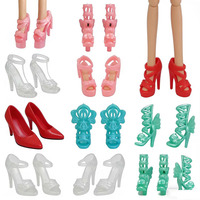 Mini Chaussures de Princesse pour Poupées, Accessoires de Déguisement pour Enfants, Jouets Éducatifs, Accessoires pour Maison de Poupée, Chaussures en Plastique PVC
