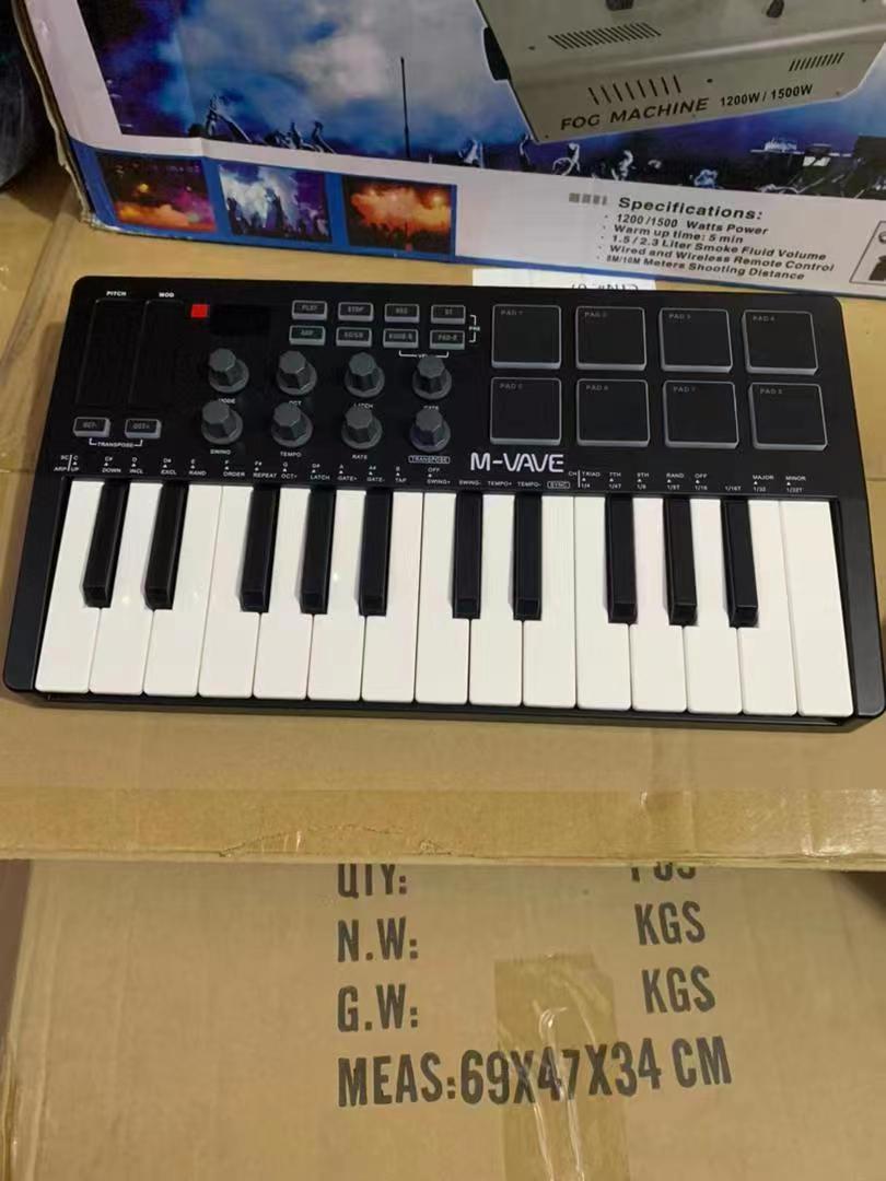ワイヤレス MIDIキーボード M-Vave SMK25 【新品未使用】 SMK-25 me-vave充電式ミディキーボード,リモコン,キー,ミニ