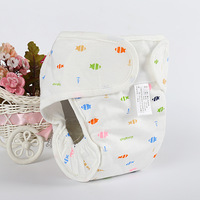 Baby Cartoon bedruckte Windel verstellbare Windel tasche Single Lead Guard Wasch bare Baby Stoff windel