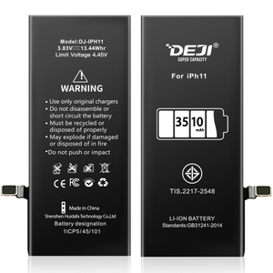 Baterías de Repuesto DEJI al por Mayor <span class=keywords><strong>para</strong></span> <span class=keywords><strong>iPhone</strong></span> X, XR, XS, XS Max, <span class=keywords><strong>11</strong></span>, 12, 13 Mini, Pro y Max - Product Image 1