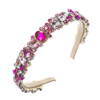Bandeau Baroque complet en cristal pour femmes, accessoires pour cheveux, style rétro de luxe, mode européenne, à paillettes