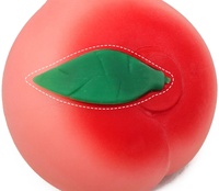 Vente flash : Jouet en peluche à pression lente en forme de pêche de 10 cm, jouet à presser en forme de pêche