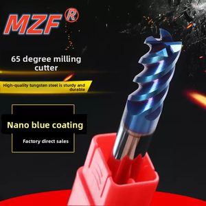 65 độ vonfram thép phay cắt 4-Side hợp kim cứng <span class=keywords><strong>End</strong></span> Mill tráng cắt độ cứng cao thép không gỉ mở rộng CNC - Product Image 2