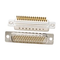 Connecteur DB44 3 rangées D-SUB à souder, mâle et femelle, pour soudure