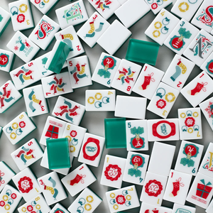 Fichas de Mahjong Americanas de Acrílico Verde Navideño, en Stock y Envío Rápido - Product Image 3