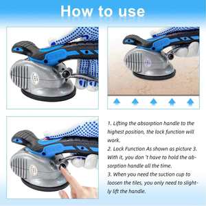 Electric <b>Leveling</b> Tiler <b>Tile</b> Professional Tiling Tool Machine Vibrator Suction Cup <b>Tile</b> Vibrator Floor Plaster Laying Machine - Product Image 2
