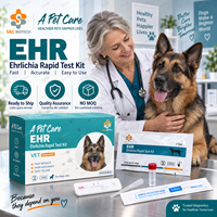 Kit de test rapide EHR pour chiens, produits de diagnostic vétérinaire, vente en gros, stock disponible, sans MOQ