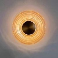 Applique murale décorative de luxe en laiton massif avec verre et LED blanc chaud, économe en énergie, pour chambre, salon, couloir, maison, hôtel