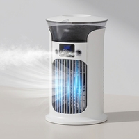 Ventilateur de refroidissement portable OEM ODM, rechargeable par USB, grand ventilateur de refroidissement à air froid, ventilateur de bureau pour la maison et le bureau, climatiseur personnel.