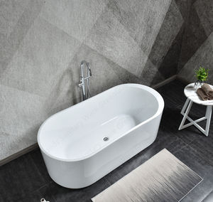 حوض استحمام CE The US UK ، أسترالي ، غلاكسي, حوض استحمام ، 59 بوصة ، حوض نقع أكريليك أبيض مستقل - Product Image 4