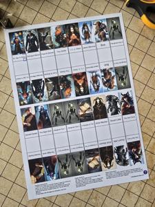 Modèles de miniatures de personnages 2D imprimables pour D&D RPG, personnalisables (OEM/ODM), format standard <span class=keywords><strong>4</strong></span>,2 x 2,5 cm, en PDF téléchargeable - Product Image 4