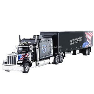 Modèle de <span class=keywords><strong>camion</strong></span> à rétrofriction <span class=keywords><strong>1</strong></span>:<span class=keywords><strong>24</strong></span>, <span class=keywords><strong>camion</strong></span> lourd américain Peterbilt 389, en métal, plastique et alliage, jouet écologique avec son et lumière - Product Image 2