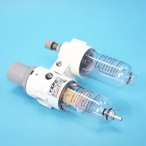 Compresor de aire a buen precio, sistema separado, combinaciones FRL de color blanco, unidad de tratamiento de aire AFC2000 de 1/4 pulgadas, separador de agua y aceite