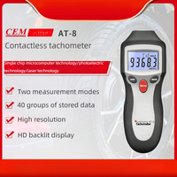 Tachometer Digital Non-Kontak Genggam CEM AT-8 Pengukur RPM Laser untuk Aplikasi Otomotif, Industri & Sepeda Motor