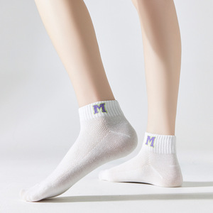 Breathable Ankle Socks Women Spring Summer Thin Cotton Low Cut Casual White Sport Socks Sweat Absorbing Daily Use - Product Image 4