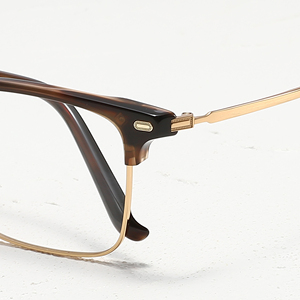 Titanium Rectangle Full Rim Eyeglasses Frames Unisex Lightweight Vision Correction Adult <b>Eyewear</b> Solid Color - Product Image 2