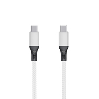 Harga Pabrik Kabel Data 3ft 6ft 10ft 3A OTG 60W Pengisian Cepat Bahan Kain PD Type-C ke Type-C untuk Hadiah Bisnis
