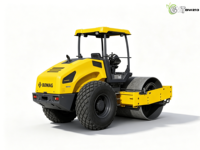 Rouleau vibratoire à tambour unique BOMAG BW213 de 13 tonnes d'occasion, conforme aux normes EPA |   Compacteur de sol EURO 5 avec moteur 110 kW et pompe à roulement