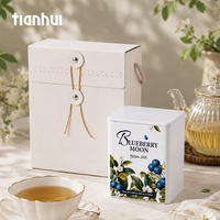 Boîte cadeau pliable Tianhui avec lien en ficelle et pochette en aluminium pour thé, café, herbes, mariage, emballage cadeau d'entreprise