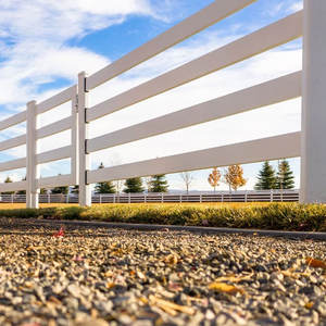 Vendita in fabbrica direttamente Heavy Duty bianco 2/3/4 rotaie in acciaio bianco recinzione cavallo - Product Image 5