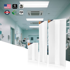 Lámpara de Panel Empotrada Retroiluminada 2x2 con Rejilla, 5CCT Ajustable, LED 40W, Iluminación para Almacenes, Certificación DLC, 5 Años de Garantía - Product Image 1