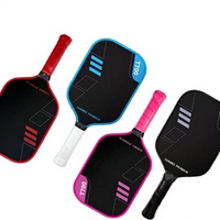 Raquette de pickleball en fibre de carbone brute T700 conforme aux normes USAPA, noyau en nid d'abeille de 16 mm, raquette de pickleball professionnelle avec logo personnalisé OEM