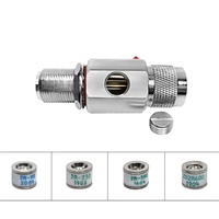 Parafoudre tubulaire de type N mâle vers N femelle à montage encastré pour antennes de communication, 90V/230V, de 0,1 Hz à 3 GHz