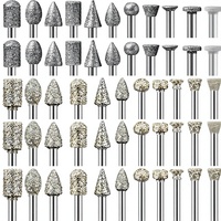 Jeu de disques abrasifs en carbure de tungstène OEM, tige de 0,25 po, compatible avec les outils rotatifs Dremel, 40 pièces, pour la sculpture et le polissage du verre