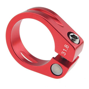 Abrazadera de bicicleta de aleación de aluminio personalizada de alta calidad, abrazadera de tija de sillín de 31,8mm, abrazadera de tubo de acero de 34,9mm para bicicleta - Product Image 5