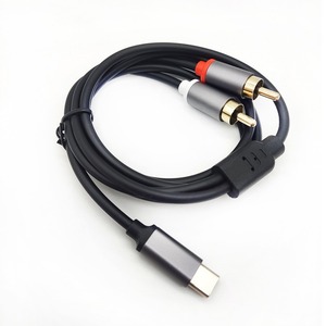 Adaptateur de câble audio <span class=keywords><strong>USB</strong></span> C vers 2 <span class=keywords><strong>RCA</strong></span>, câble audio vidéo <span class=keywords><strong>USB</strong></span> Type-C vers double <span class=keywords><strong>RCA</strong></span> compatible avec téléphone, haut-parleur, radio - Product Image 1