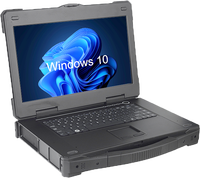 PIP-N615RG Laptop industri 15.6 inci dengan Intel Core I3/i5/i7 resitif layar sentuh produk stok kasar