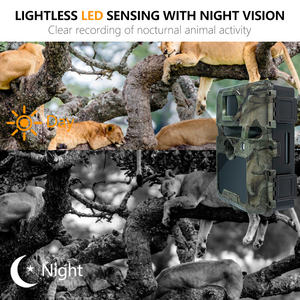 Fotocamera da <span class=keywords><strong>Caccia</strong></span> Portatile con Doppia Lente 4K 32MP, Visione Notturna a Infrarossi, Impermeabile IP66 per Tracciamento Fauna Selvatica - Product Image 6
