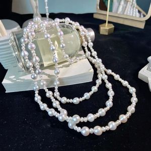 Best-Selling <b>Live</b> <b>Streaming</b> Natural Pearl Necklaces Versatile 160cm Length Starry Sky Inspired Sweater Chain - Product Image 1