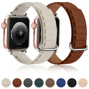 Nueva Correa magnética fuerte para <span class=keywords><strong>Apple</strong></span> <span class=keywords><strong>Watch</strong></span> Band 44mm 45mm 42mm 40mm 41mm 49mm correa de reloj de silicona pulsera correa para iWatch - Product Image 2
