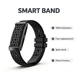 Bracelet Connecté DS10 Android en Silicone, Étanche 1ATM, Moniteur de Fréquence Cardiaque, SpO2 et Sommeil, Autonomie de 5 à 10 Jours, Direct Usine - Product Image 1