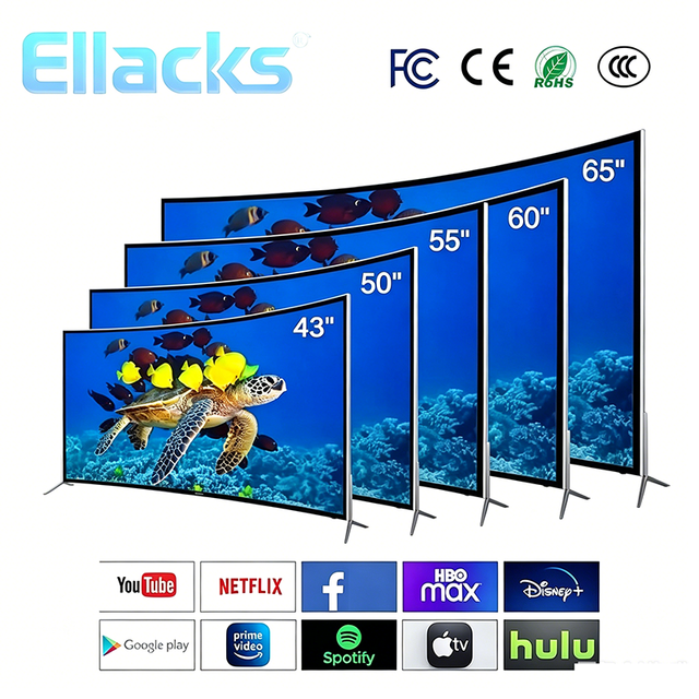 Manufacturer 4K 2K Ultra HD FHD QLED Smart Tv LED LCD SKD CKD Television 32 40 43 50 55 65 Inch With Android Google WebOS WiFi