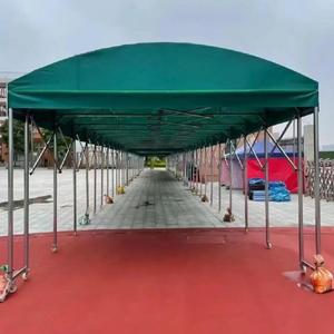 Carpa de Almacenamiento Plegable Móvil Eléctrica Impermeable de PVC de Construcción Rápida - Product Image 4