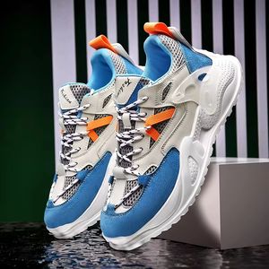 Hot <strong>Sale</strong> Wholesale Designer High Quality Original <strong>Men's</strong> Sport Casual <strong>Trainers</strong> Shoes Anti-Slip TPU Outsole Mesh Upper - Product Image 3