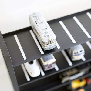 Home Train <span class=keywords><strong>Garage</strong></span> Triain <span class=keywords><strong>Hotwheels</strong></span> Model Car Display Almacenamiento de juguetes para niños, tamaño único, negro - Product Image 5