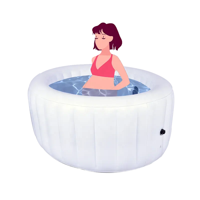 Custom PVC Branco Inflável Nascimento Piscina Grávida Adulto Portátil Recuperação De Banho De Gelo Fitness Homens inflável Ice Bath Tub Birth Pool