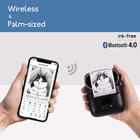 Etiket Yazıcısı M110 Barkod Yazıcısı için Yükseltildi USB 203dpi Telefon/Tablet/PC/Mac için Taşınabilir Termal Etiket Yapıcı
