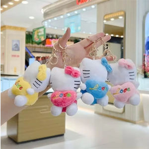 Muñeco de <span class=keywords><strong>gato</strong></span> KTT de 12CM, colgante pequeño, juguete de peluche, muñeco de <span class=keywords><strong>gato</strong></span> bonito, llavero Popular al por mayor, colgante de muñeca - Product Image 2