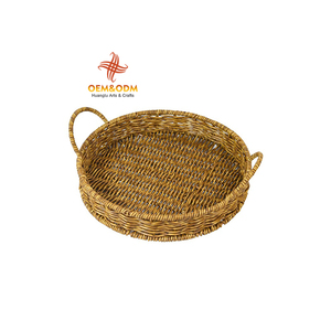 Panier Cadeau en Rotin PP <span class=keywords><strong>24</strong></span> cm H&T OEM 2026, Panier de Rangement Tressé en Bambou et Rotin, Organisateurs en Osier - Product Image 1