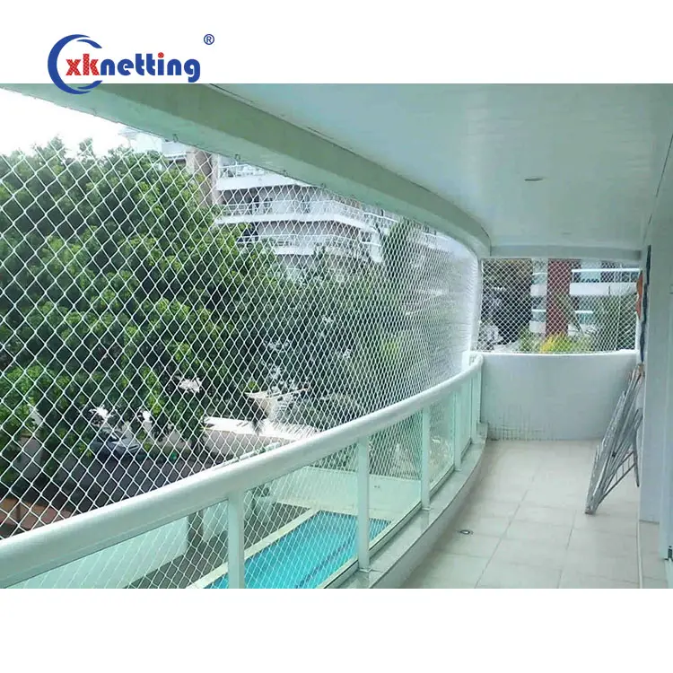 Jaring pengaman balkon perlindungan kucing, jaring keamanan untuk batu kucing, jaring keamanan tahan robek warna